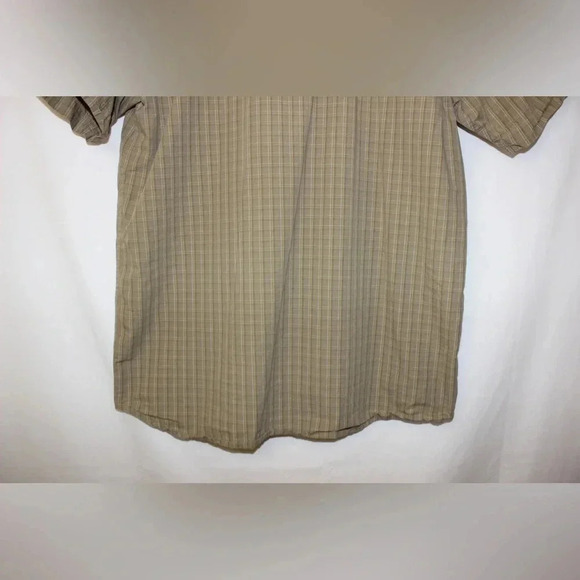 Men’s The North Face Pin Striped Short Sleeve Outdoor Hiking Casual Shirt Size L - Picture 8 of 11